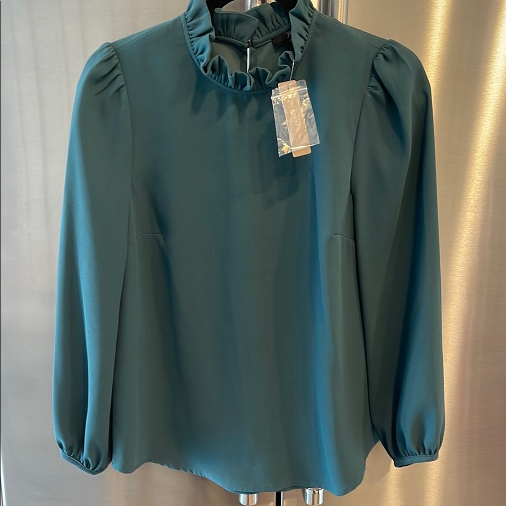 Elegant Teal Blouse